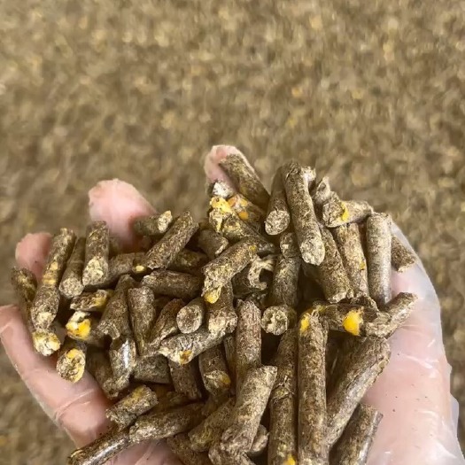 正阳县花生秧熟化草颗粒，花生秧秸秆颗粒饲料，适用牛马羊兔鸵鸟等等