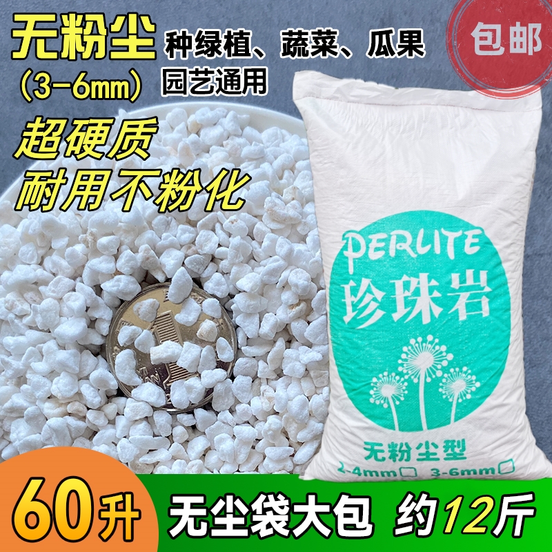 郑州出口级无粉尘园艺硬质珍珠岩无土栽培育苗基质3-6毫米