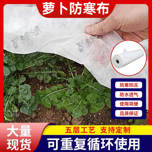 东莞市防寒布生产厂家农用蔬菜萝卜水稻育秧苗加厚面料防水透气防冻布