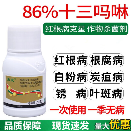 长沙86%十三吗啉草莓白粉病橡胶红根病炭疽病杀菌剂