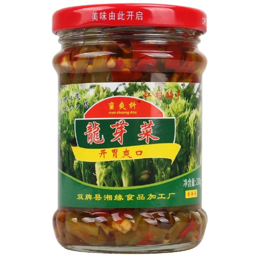 长沙双牌龙芽菜200g*2瓶 开胃菜下饭菜