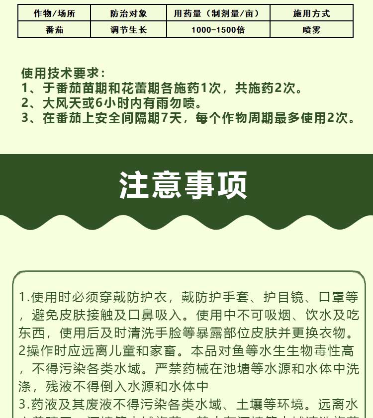 植物生长调节剂胺鲜酯调节生长促根增绿抗逆抗寒保花保果提高产量