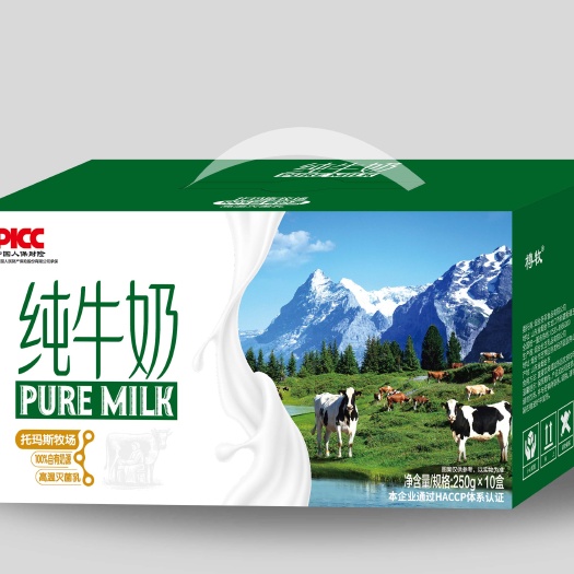 樽牧托玛斯牧场纯牛奶高温灭菌牛乳