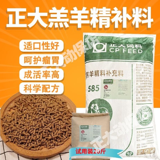 诸城市正大小羊羔开口料 下生4日龄就可以饲喂 爱吃不拉稀骨骼发育好
