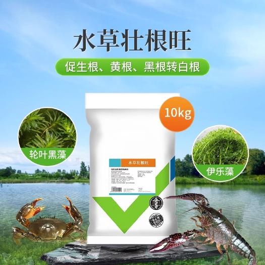 长沙水产养殖鱼虾蟹鱼塘水草壮根旺肥水草根发芽高温保草根肥水产