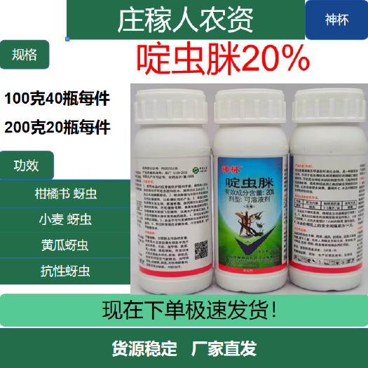 济南20%啶虫脒杀虫剂黄瓜蚜虫农药杀虫剂渗透性强触杀胃毒杀虫谱广