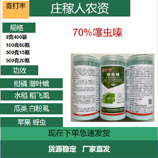 济南70%噻虫嗪稻飞虱蚜虫白粉虱蓟马水稻果树蔬菜噻虫螓杀虫剂农药