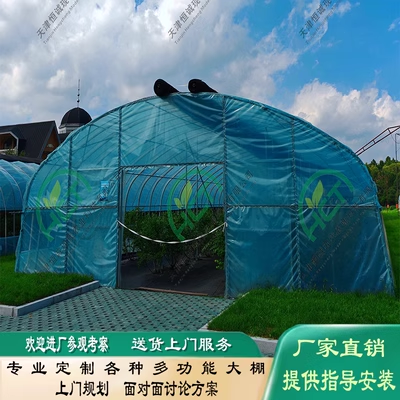 种植温室大棚蔬菜暖棚钢管骨架养殖保温支持定制