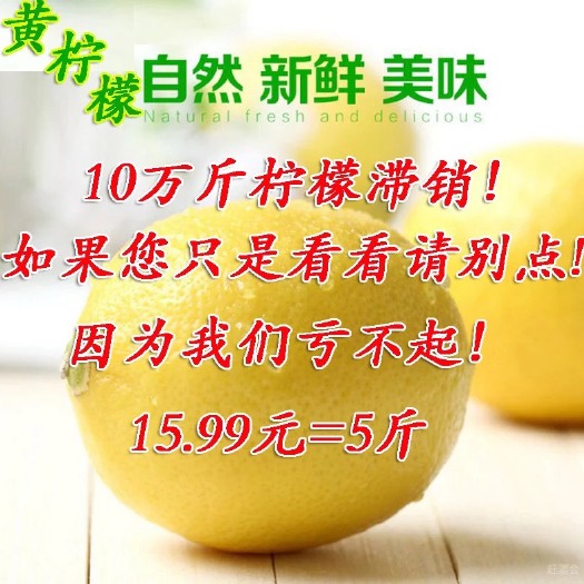 重庆市黄柠檬 2.7 - 3.2两