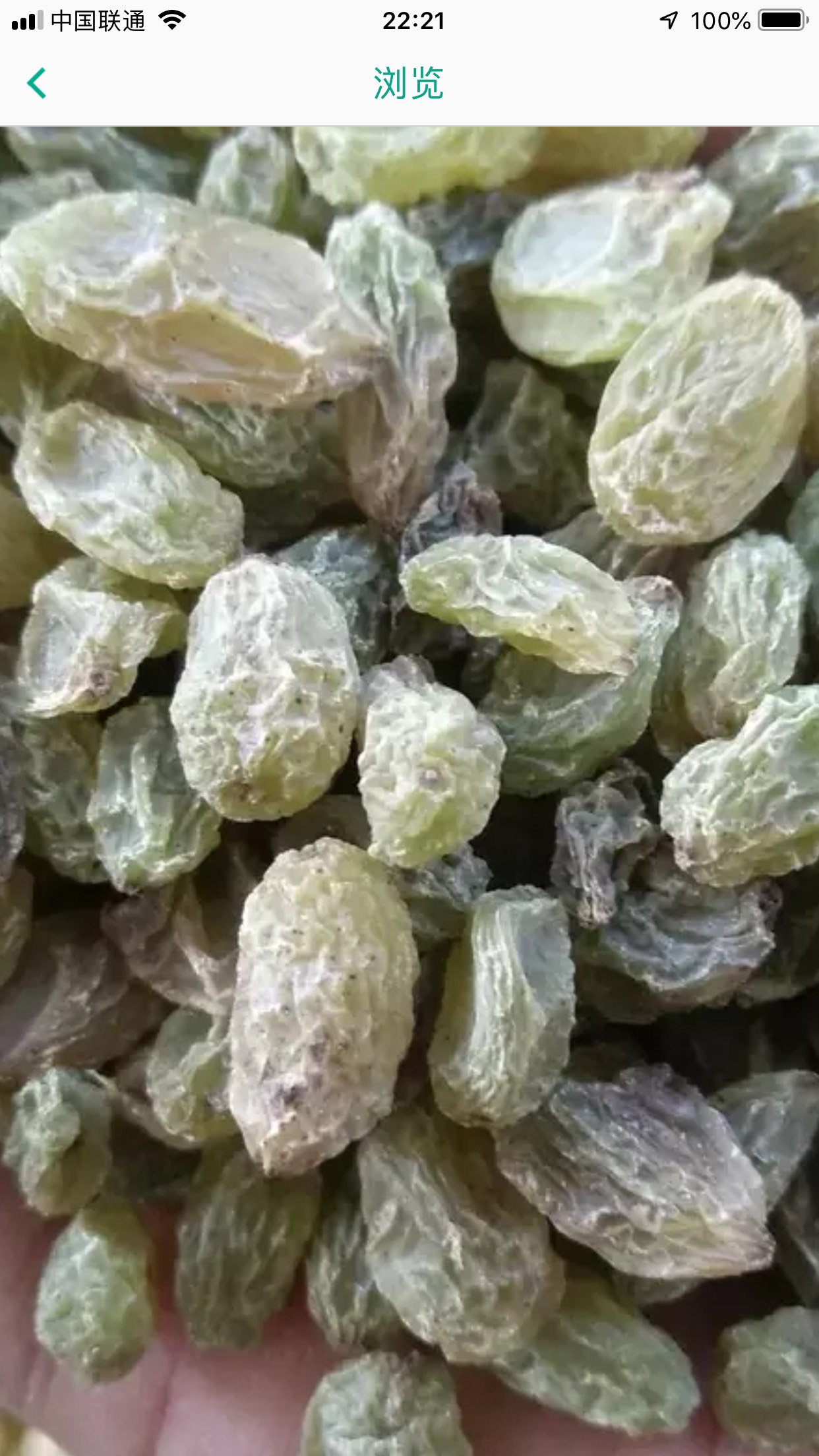 新疆绿葡萄干 一等 