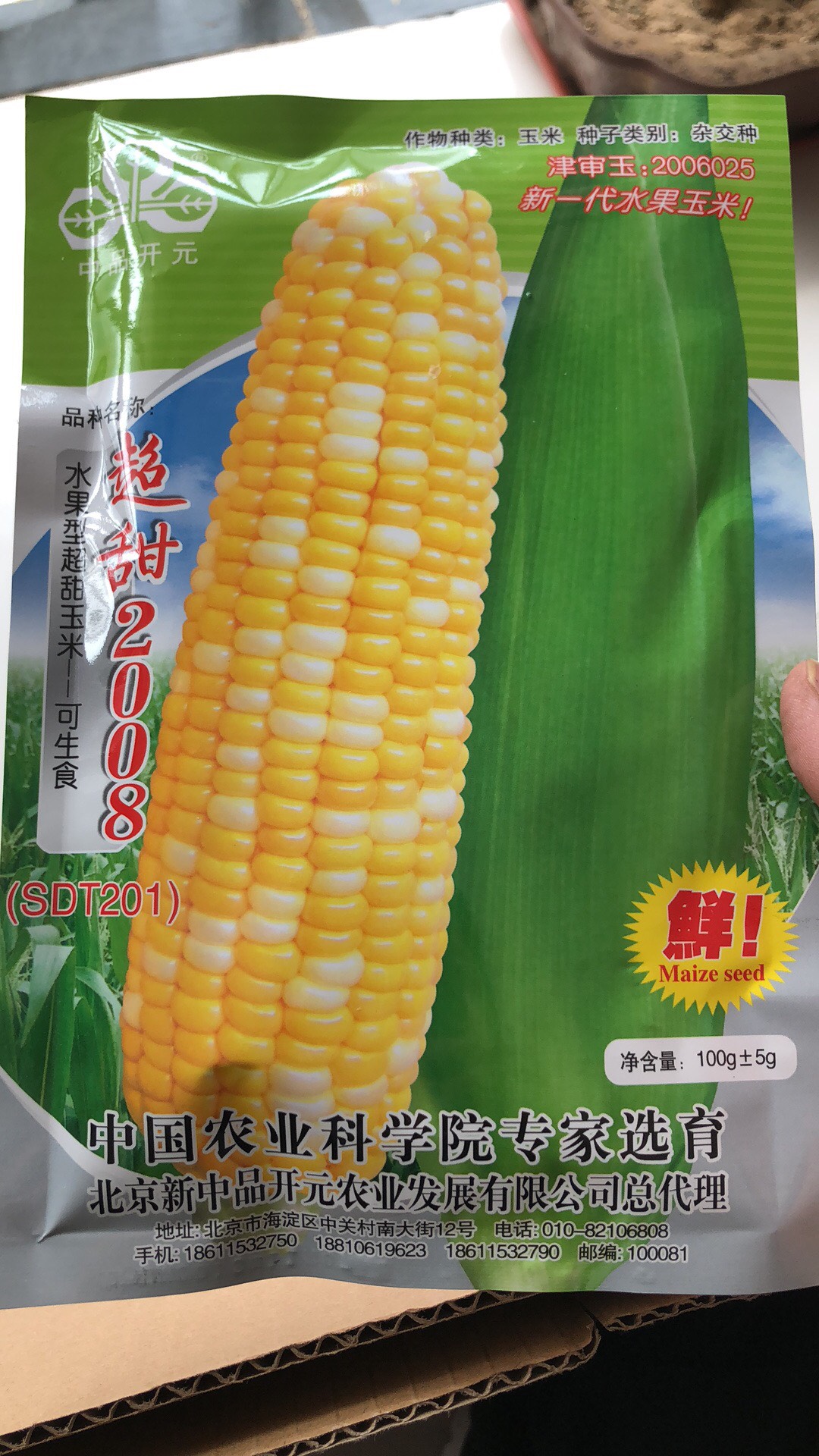 寿光市甜玉米种子 自交系 ≥85%