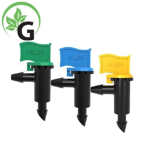 大城县 可拆洗旗型滴头4L8L16L农业园林滴灌灌溉配件