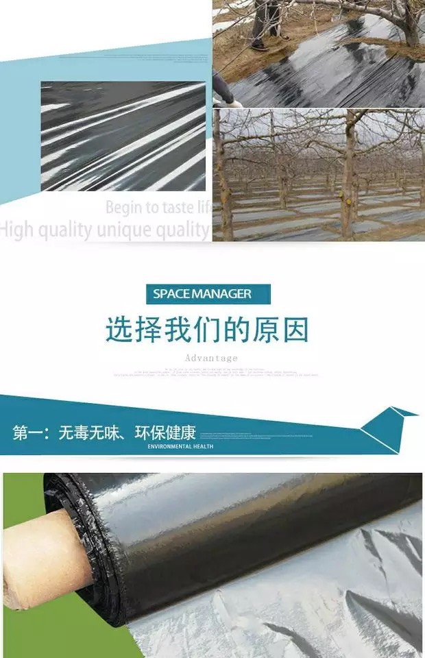银灰地膜 银黑地膜 反光 塑料 薄膜蔬菜草莓辣椒保温保湿除草