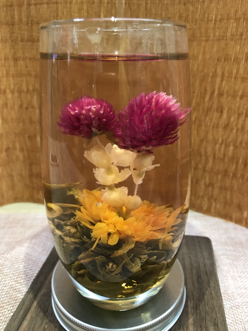 茶花茶 爆款新品《金丝皇菊·双戏珠》品一壶白茶，赏一番好景双龙戏珠，