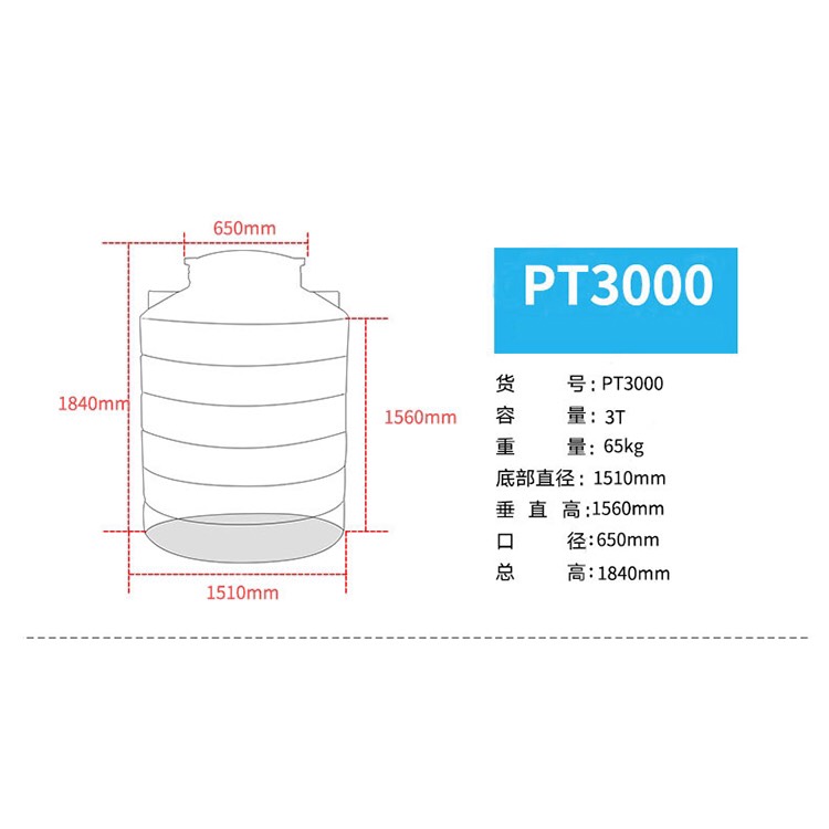 塑料渔船 0.2-30吨食品级塑料水塔储水罐