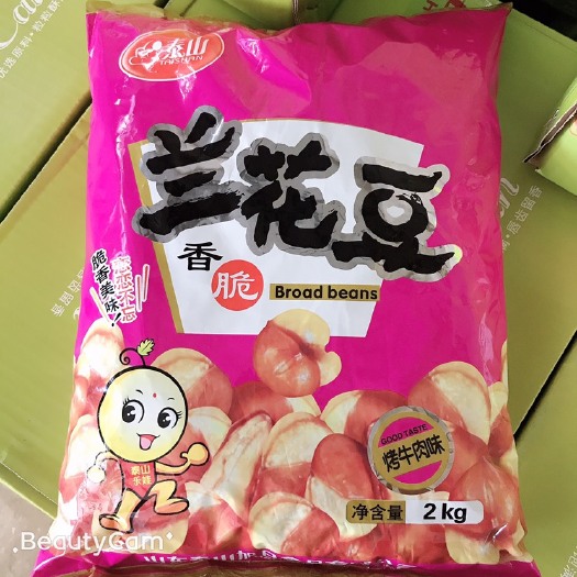沧县 兰花豆，泰山兰花豆香酥可口牛肉味4斤一袋