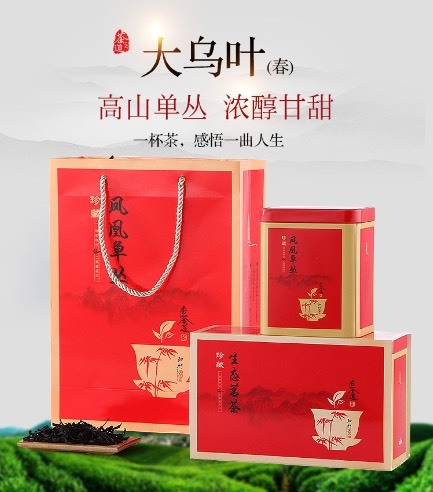 潮州 单丛世家乌岽高山炭焙大乌叶凤凰单枞茶叶乌龙茶潮州春清香型50