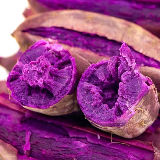 蒙阴县2020年新鲜紫薯尝鲜价 现货发售 现挖现发带箱小紫薯