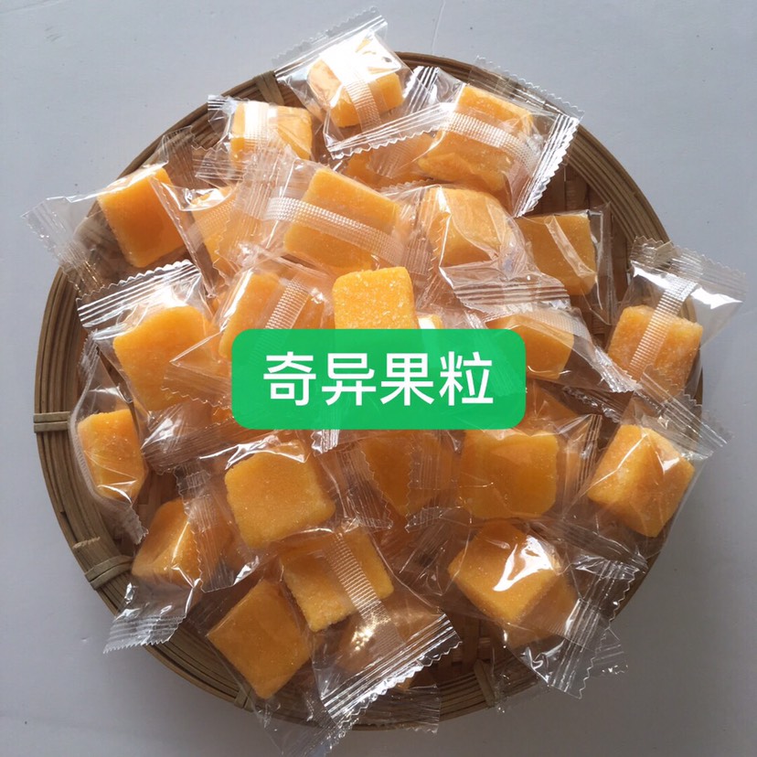 榴莲糖 南抖音，北快手，网红食品这里有，马来西亚水果粒。