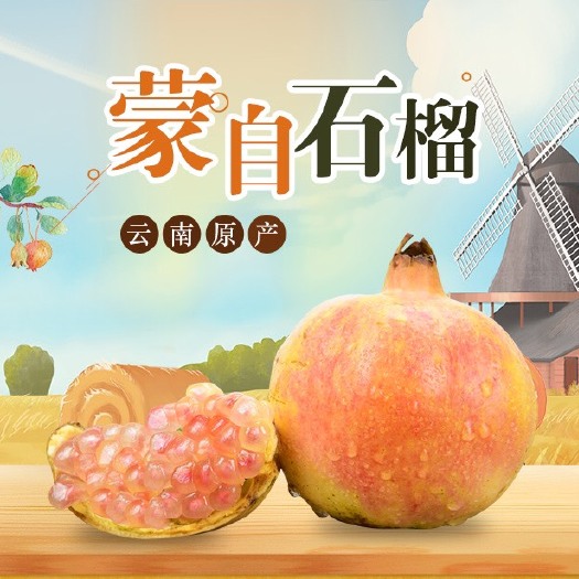 蒙自市 蒙自石榴新鲜石榴原厂地直发
