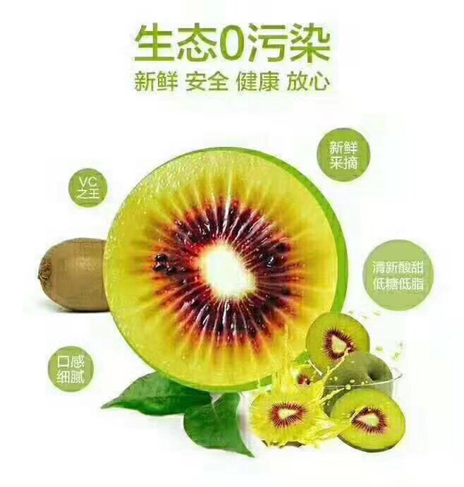  广西乐业红心猕猴桃新鲜奇异果有机猕猴桃