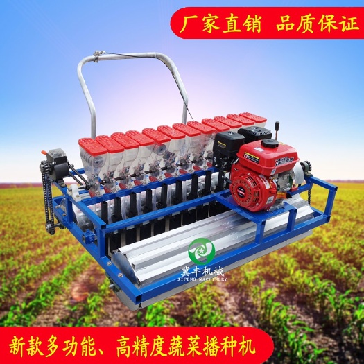 辛集市 蔬菜播种机汽油电动手推自走式播种机精播机白菜香菜菠菜精播机