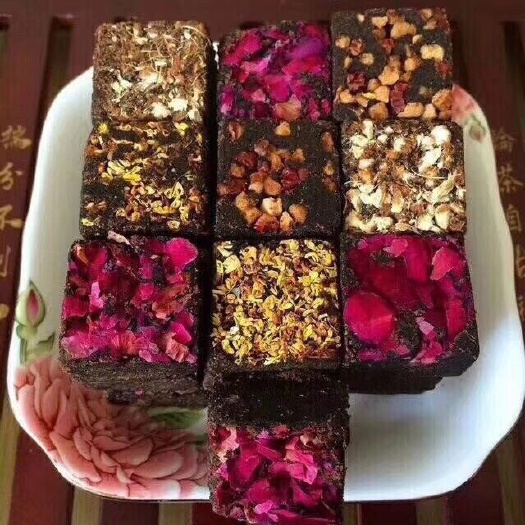 昆明 红糖云南甘蔗红糖老姜黑糖大枣枸杞桂花玫瑰黑糖古法手工制2斤