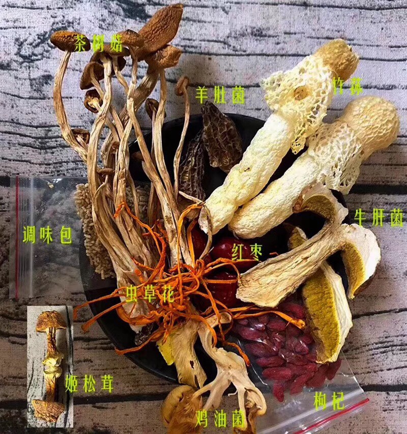 菌汤料包 七彩菌汤包，一袋21包邮