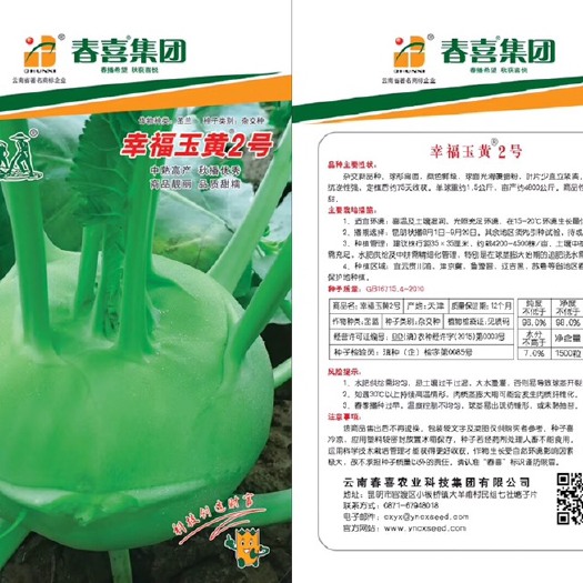 嵩明县苤蓝种子 辛福玉黄2号