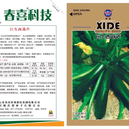 嵩明县黑皮西葫芦种子 巨生西葫芦