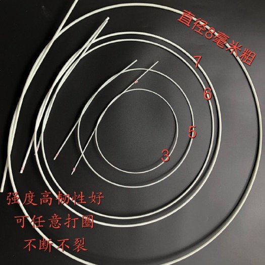 东莞市大棚杆  5mm*1.5m玻璃纤维棒支撑杆小拱棚杆育苗棚防晒棚