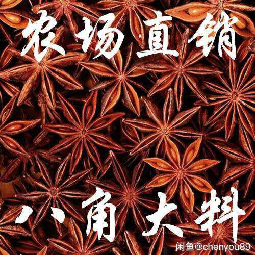 兴业县香料茴香 广西晾晒无硫八角大料500g大茴卤料香料调味料 晾晒无硫八角