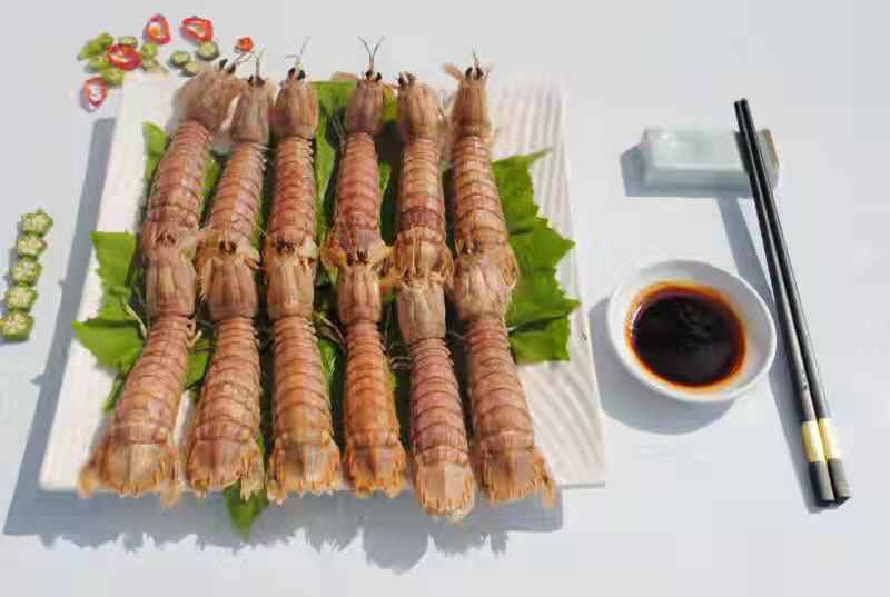 威海乳山新鲜皮皮虾 活虾带壳熟冻