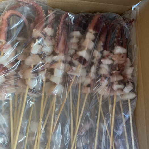荣成市印尼红鱿鱼  八角串，风舞串