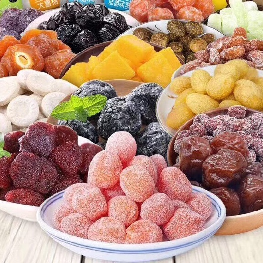 广州百果香果脯蜜饯凉果甘甜爽口李梅凉果休闲零食独立包装厂家