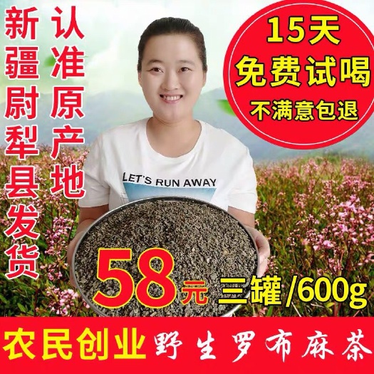  罗布麻茶新疆正品特级野生新芽原产地买一罐发三罐散装养生茶