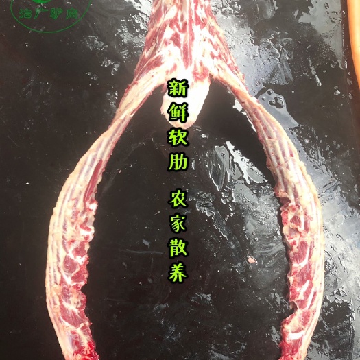 兰陵县驴马软肋新鲜现杀生驴马软肋散养真空山东特产驴小排驴肉