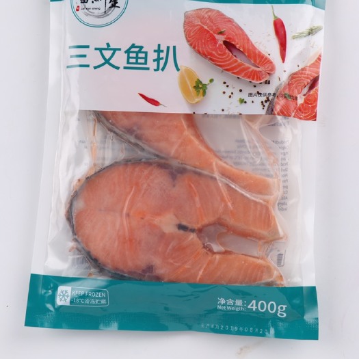 广州三文鱼肉  袋装智利三文鱼400g适合电商商超直播工厂直销