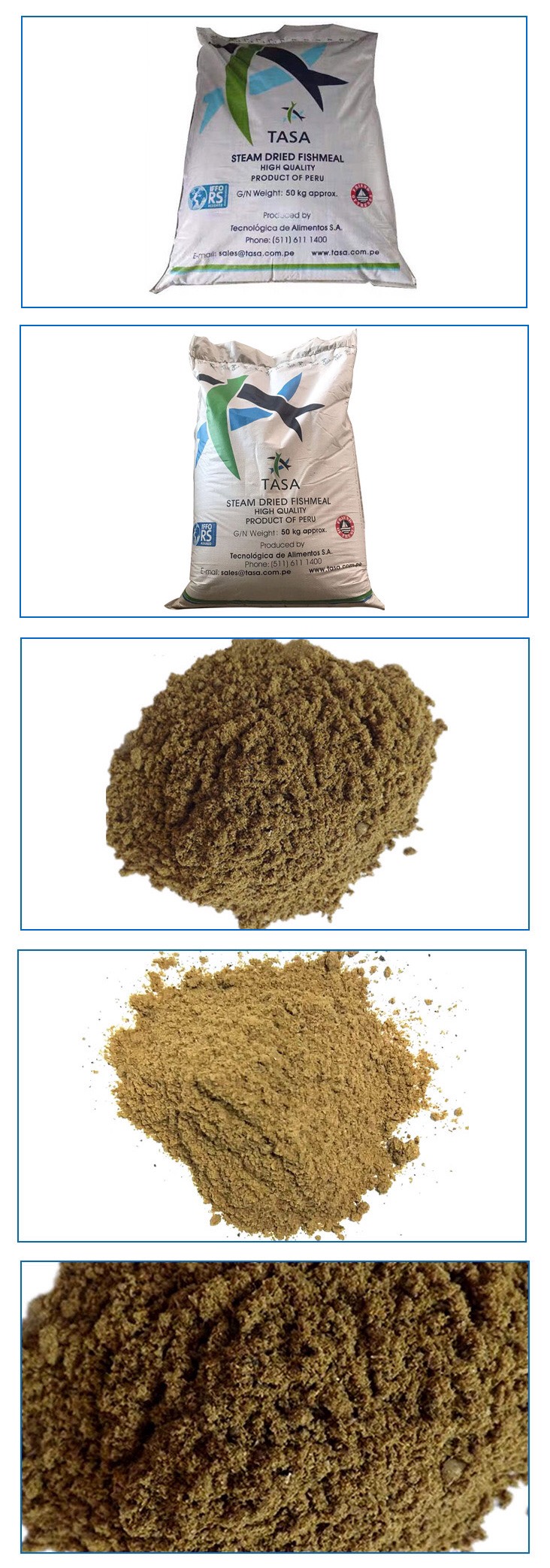 蛋白质饲料 包邮天津港秘鲁蒸汽鱼粉 饲料级 蛋白68% 水产养殖家禽饲料