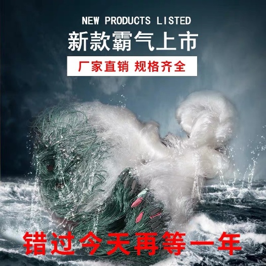 巢湖 鱼网网鱼丝1.5米2米3米高加粗三层渔网100米沉网粘网