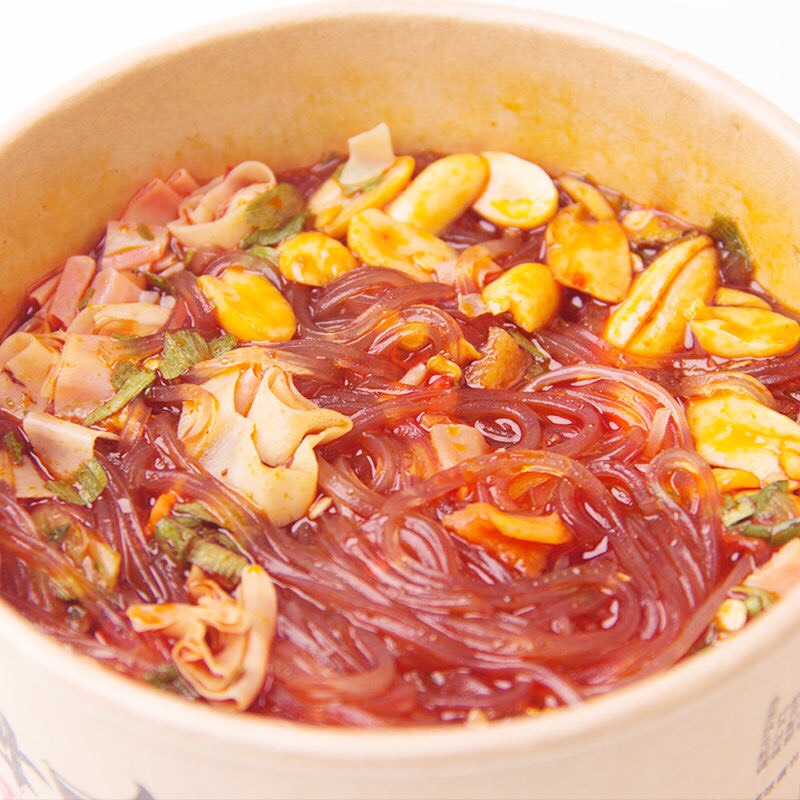  6桶装正品嗨吃家酸辣粉整箱批发重庆红薯粉丝网红方便