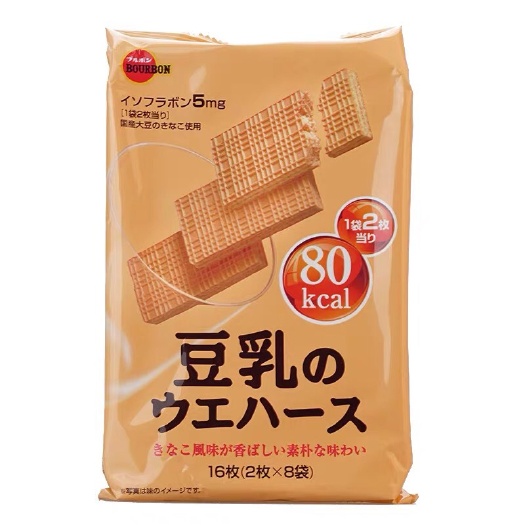 广州南瓜饼干 日本原装布尔本豆乳威化饼干，24包/箱