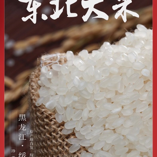 绥化东北大米 新米厂家直销 珍珠米 圆粒10斤装