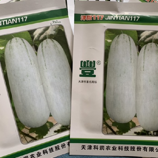 济宁 科润  津甜117 薄皮羊角蜜甜瓜种子批发