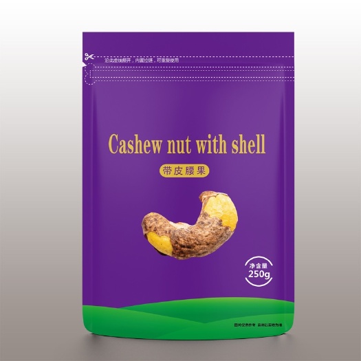 杭州虎皮腰果 带皮腰果（盐焗大颗粒）250g袋装，包装新颖