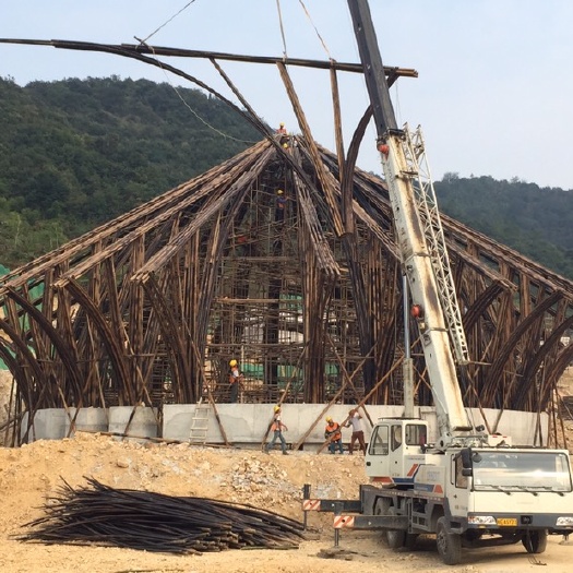 毛竹 竹建筑欢迎中心