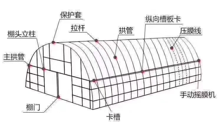 天津热镀锌蔬菜大棚