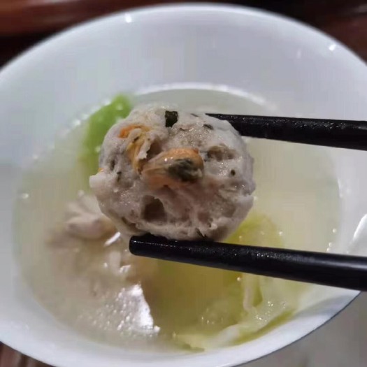 饶平县猪肉丸 薄壳米丸，海瓜子丸