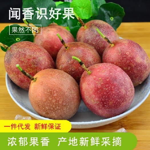 北流市 广西新款新鲜百香果5斤中果现摘水果西番莲酸爽香甜现发包邮
