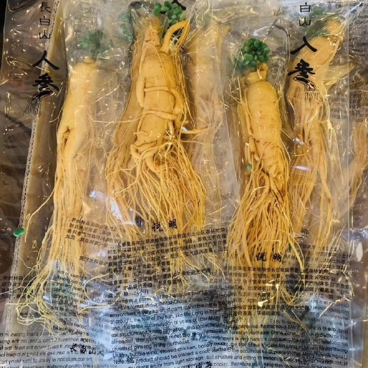 通化县移山参  长白山人参，保鲜人参单支真空包装，保存时间更长，